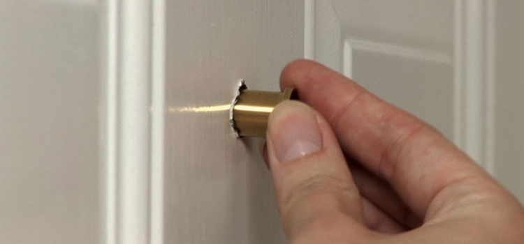 peephole door repair in El Granada